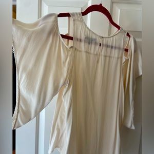 Halston Silk cold shoulder blouse